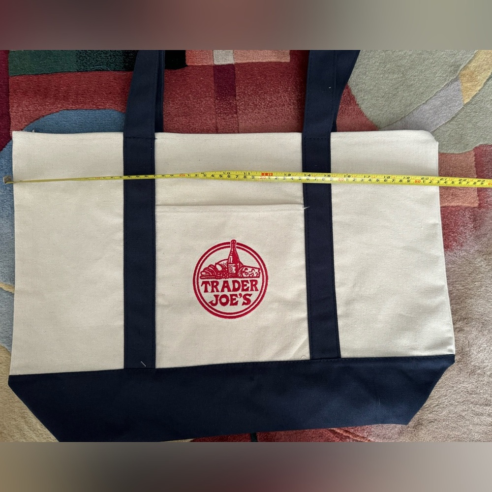 NWT Trader Joe’s reusable canvas bag - Picture 6 of 6